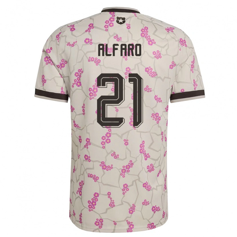 Danxen Niño Camiseta Chile Julián Alfaro #21 Blanco Púrpura 2ª Equipación 26-28 La Camisa México