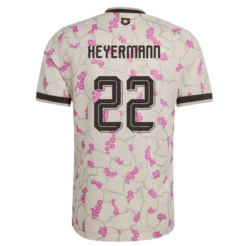Danxen Niño Camiseta Chile Agustina Heyermann #22 Blanco Púrpura 2ª Equipación 26-28 La Camisa México