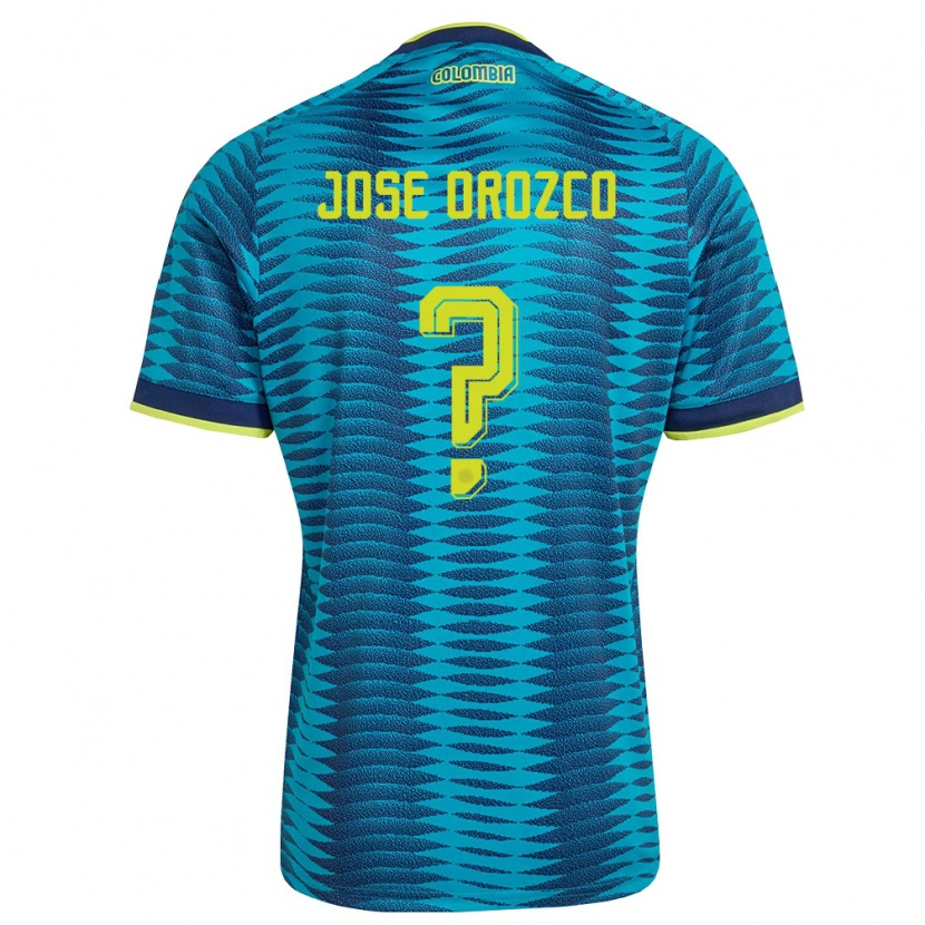 Danxen Niño Camiseta Colombia Juan José Orozco #0 Azul Amarillo Marino 2ª Equipación 26-28 La Camisa México