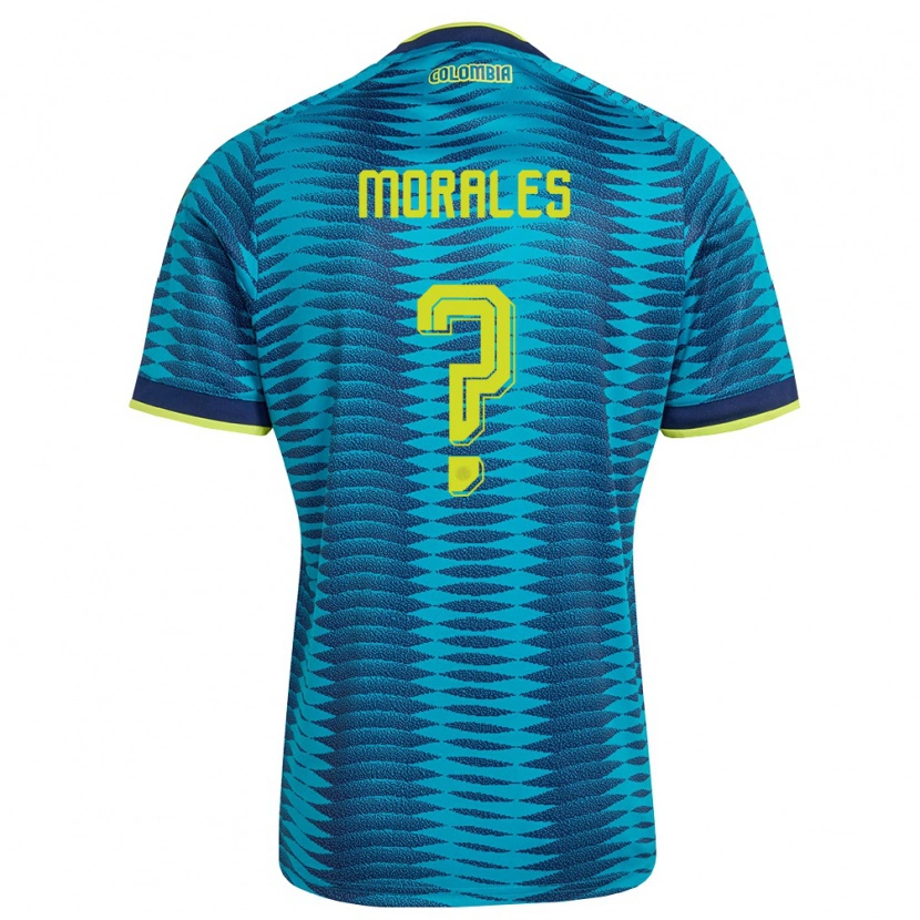 Danxen Niño Camiseta Colombia María Morales #0 Azul Amarillo Marino 2ª Equipación 26-28 La Camisa México