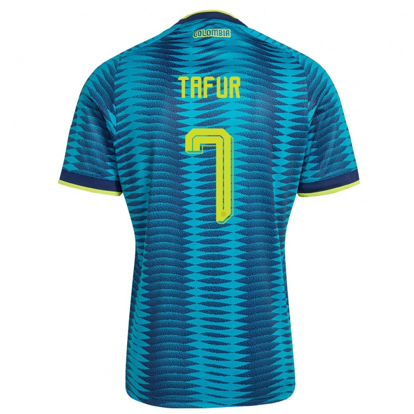 Danxen Niño Camiseta Colombia Luis Tafur #7 Azul Amarillo Marino 2ª Equipación 26-28 La Camisa México