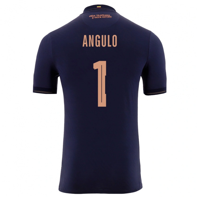 Danxen Niño Camiseta Ecuador Gaikler Angulo #1 Marino Oro 2ª Equipación 26-28 La Camisa México