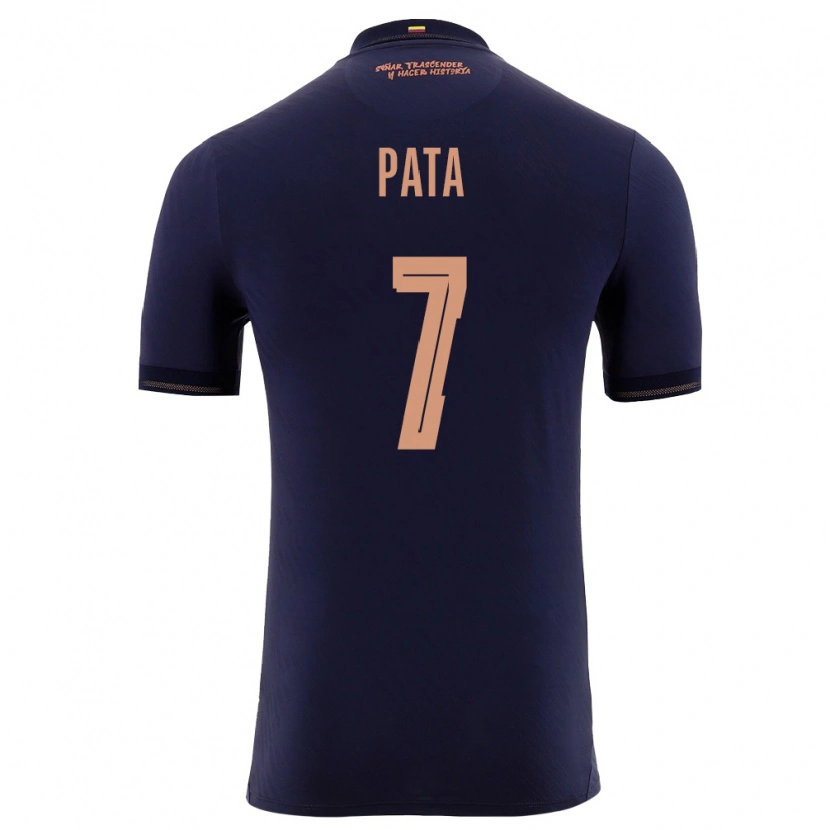 Danxen Niño Camiseta Ecuador Emerson Pata #7 Marino Oro 2ª Equipación 26-28 La Camisa México