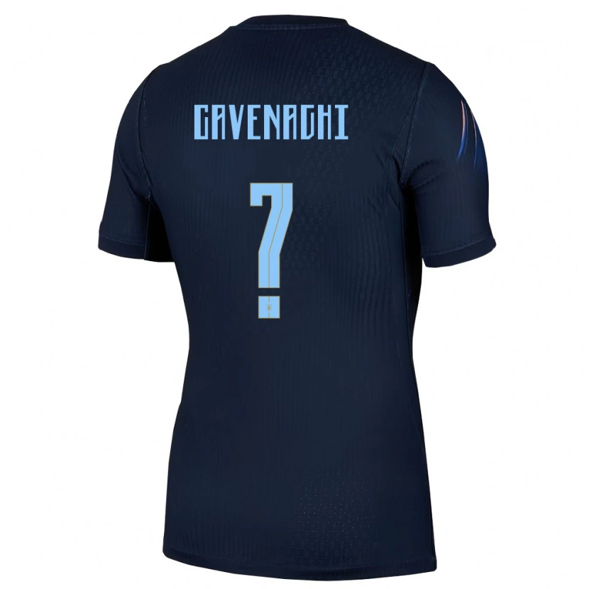 Danxen Niño Camiseta Uruguay Benjamín Cavenaghi #0 Negro Azul 2ª Equipación 26-28 La Camisa México