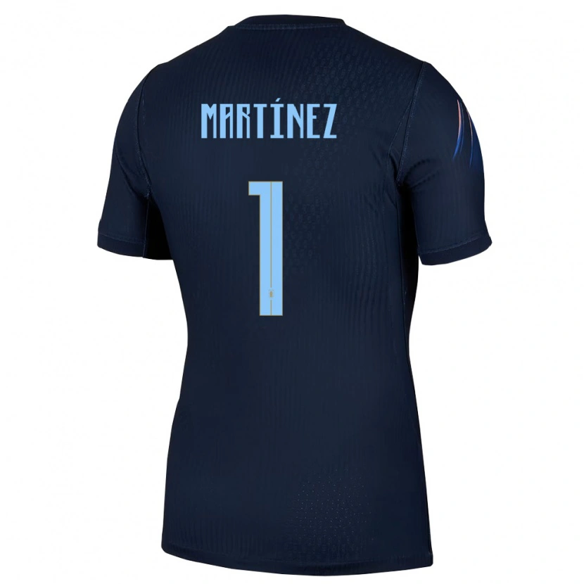 Danxen Niño Camiseta Uruguay Kevin Martínez #1 Negro Azul 2ª Equipación 26-28 La Camisa México