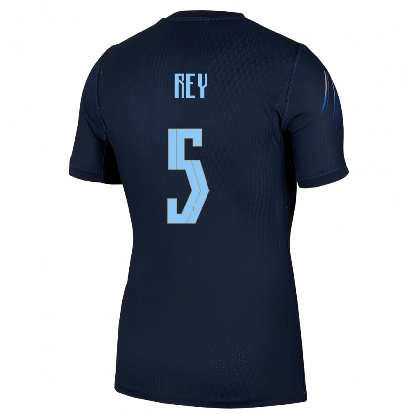 Danxen Niño Camiseta Uruguay Rodrigo Rey #5 Negro Azul 2ª Equipación 26-28 La Camisa México