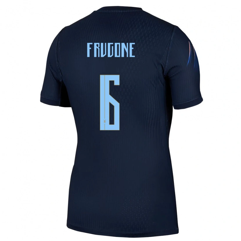 Danxen Niño Camiseta Uruguay Axel Frugone #6 Negro Azul 2ª Equipación 26-28 La Camisa México