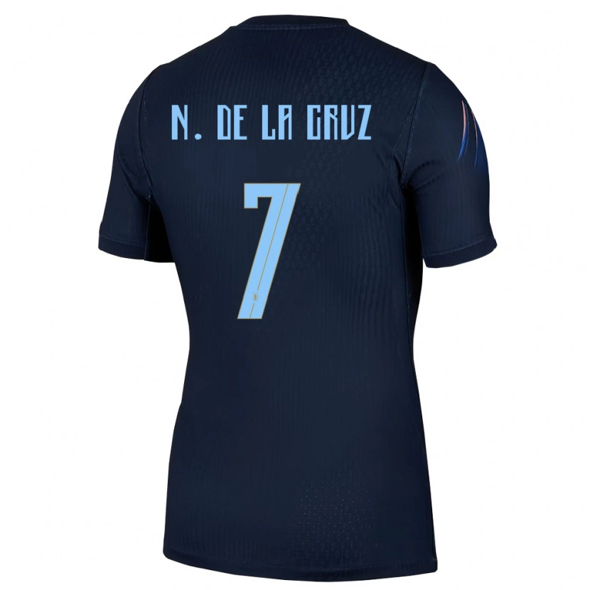 Danxen Niño Camiseta Uruguay Nicolás De La Cruz #7 Negro Azul 2ª Equipación 26-28 La Camisa México