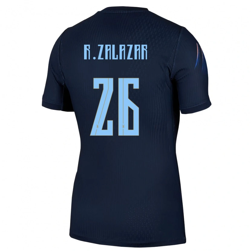 Danxen Niño Camiseta Uruguay Rodrigo Zalazar #26 Negro Azul 2ª Equipación 26-28 La Camisa México