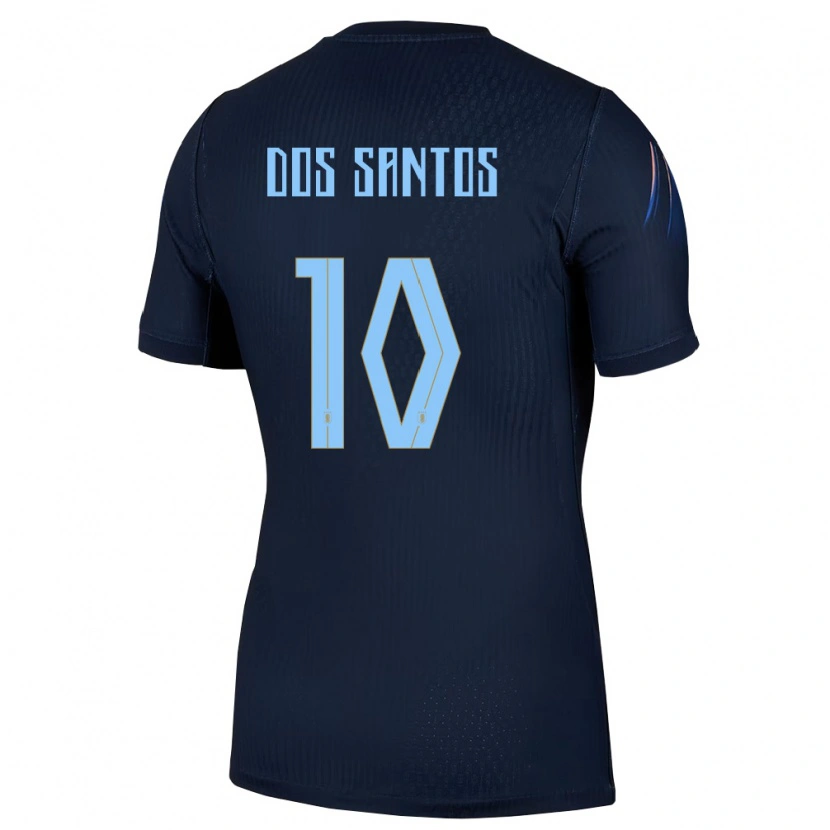 Danxen Niño Camiseta Uruguay Agustín Dos Santos #10 Negro Azul 2ª Equipación 26-28 La Camisa México