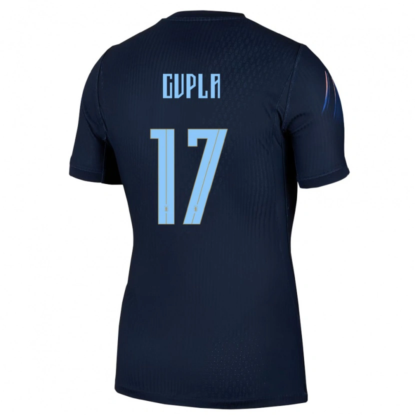 Danxen Niño Camiseta Uruguay Renzo Cupla #17 Negro Azul 2ª Equipación 26-28 La Camisa México