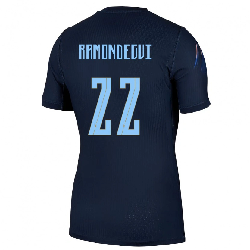 Danxen Niño Camiseta Uruguay Sofia Ramondegui #22 Negro Azul 2ª Equipación 26-28 La Camisa México