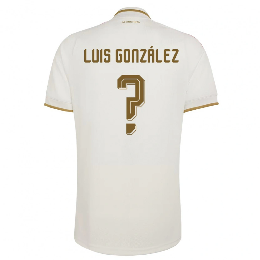 Danxen Niño Camiseta Venezuela Luis González #0 Marfil Amarillo 2ª Equipación 26-28 La Camisa México