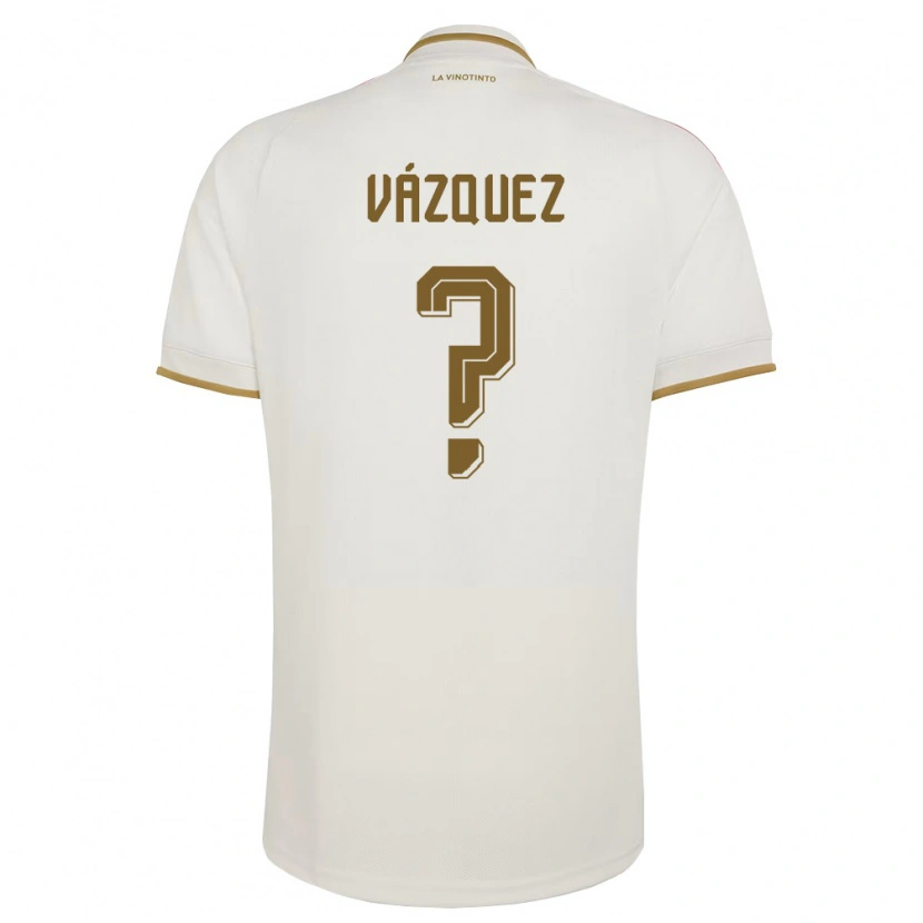 Danxen Niño Camiseta Venezuela Alan Vázquez #0 Marfil Amarillo 2ª Equipación 26-28 La Camisa México