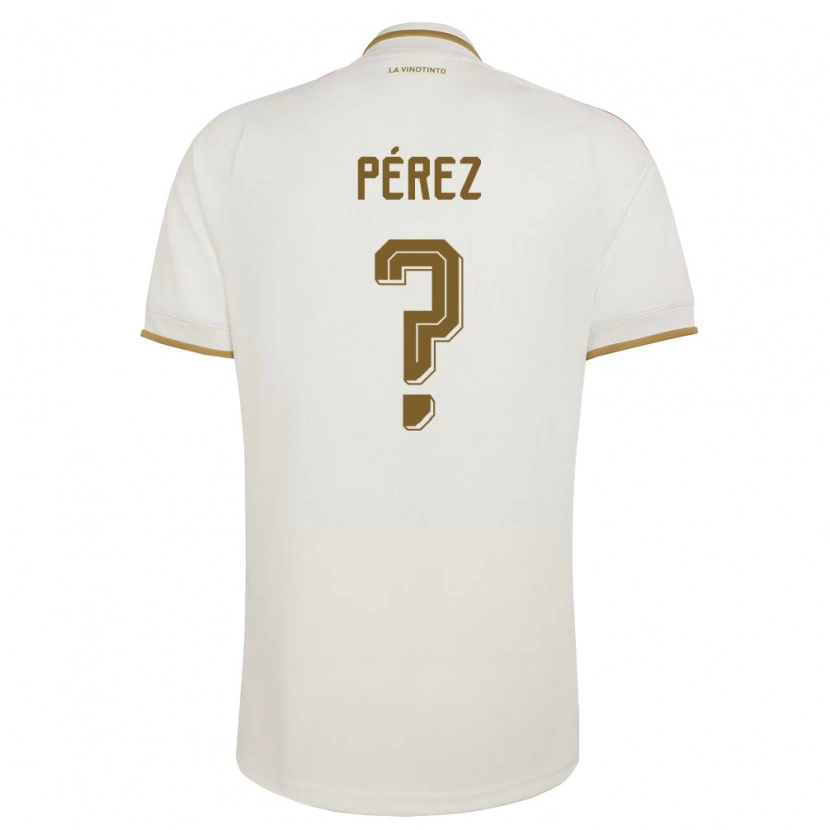 Danxen Niño Camiseta Venezuela Angel Pérez #0 Marfil Amarillo 2ª Equipación 26-28 La Camisa México