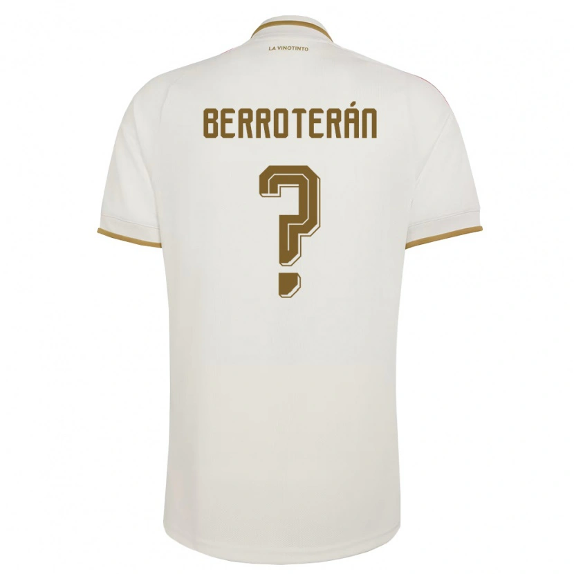 Danxen Niño Camiseta Venezuela Yimvert Berroterán #0 Marfil Amarillo 2ª Equipación 26-28 La Camisa México
