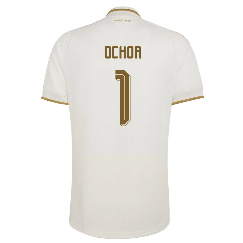 Danxen Niño Camiseta Venezuela Diego Ochoa #1 Marfil Amarillo 2ª Equipación 26-28 La Camisa México