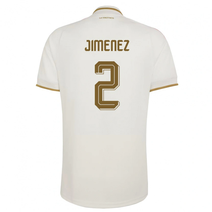 Danxen Niño Camiseta Venezuela Kendys Jimenez #2 Marfil Amarillo 2ª Equipación 26-28 La Camisa México
