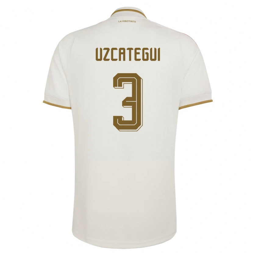 Danxen Niño Camiseta Venezuela Rafael Uzcátegui #3 Marfil Amarillo 2ª Equipación 26-28 La Camisa México