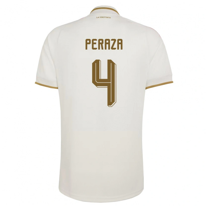 Danxen Niño Camiseta Venezuela María Peraza #4 Marfil Amarillo 2ª Equipación 26-28 La Camisa México