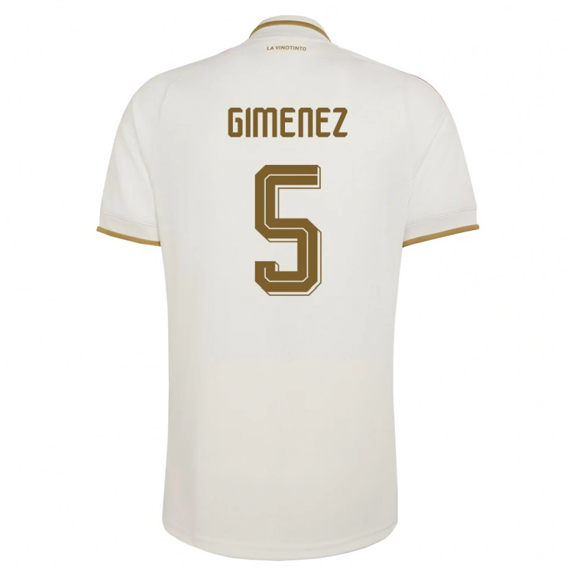 Danxen Niño Camiseta Venezuela Yenifer Giménez #5 Marfil Amarillo 2ª Equipación 26-28 La Camisa México