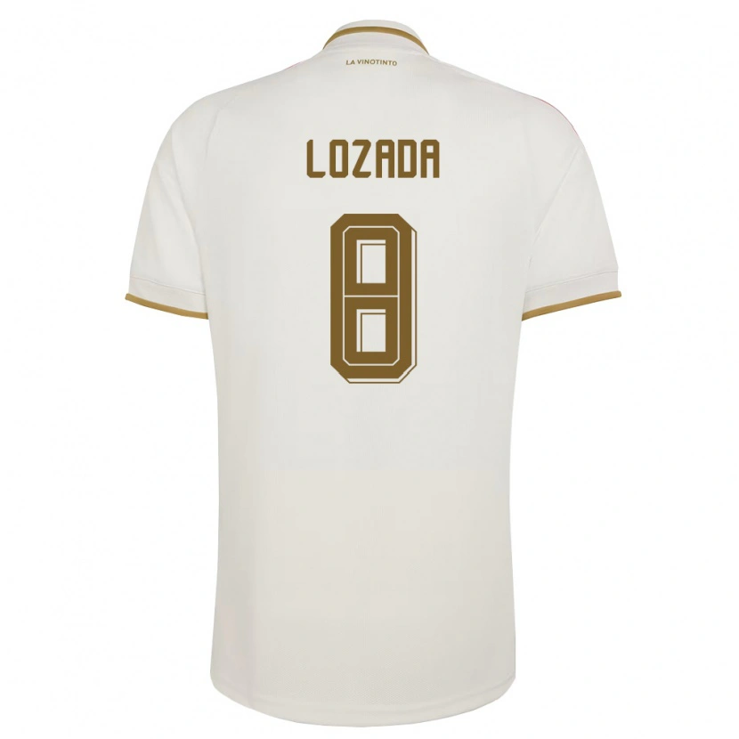 Danxen Niño Camiseta Venezuela Román Lozada #8 Marfil Amarillo 2ª Equipación 26-28 La Camisa México