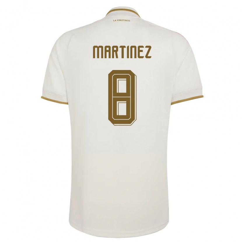 Danxen Niño Camiseta Venezuela Bárbara Martínez #8 Marfil Amarillo 2ª Equipación 26-28 La Camisa México