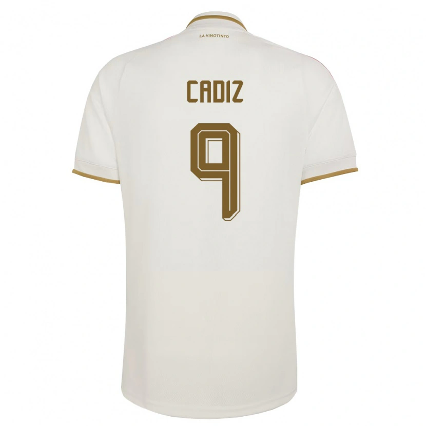 Danxen Niño Camiseta Venezuela Jhonder Cádiz #9 Marfil Amarillo 2ª Equipación 26-28 La Camisa México