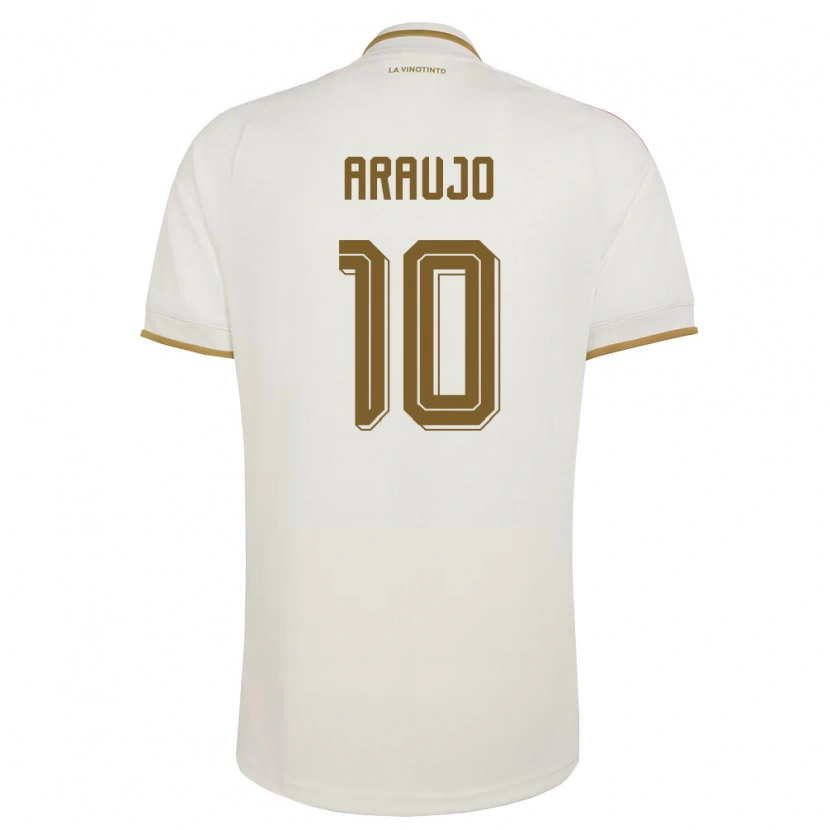 Danxen Niño Camiseta Venezuela Junior Araujo #10 Marfil Amarillo 2ª Equipación 26-28 La Camisa México