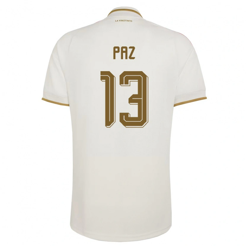 Danxen Niño Camiseta Venezuela Jesús Paz #13 Marfil Amarillo 2ª Equipación 26-28 La Camisa México