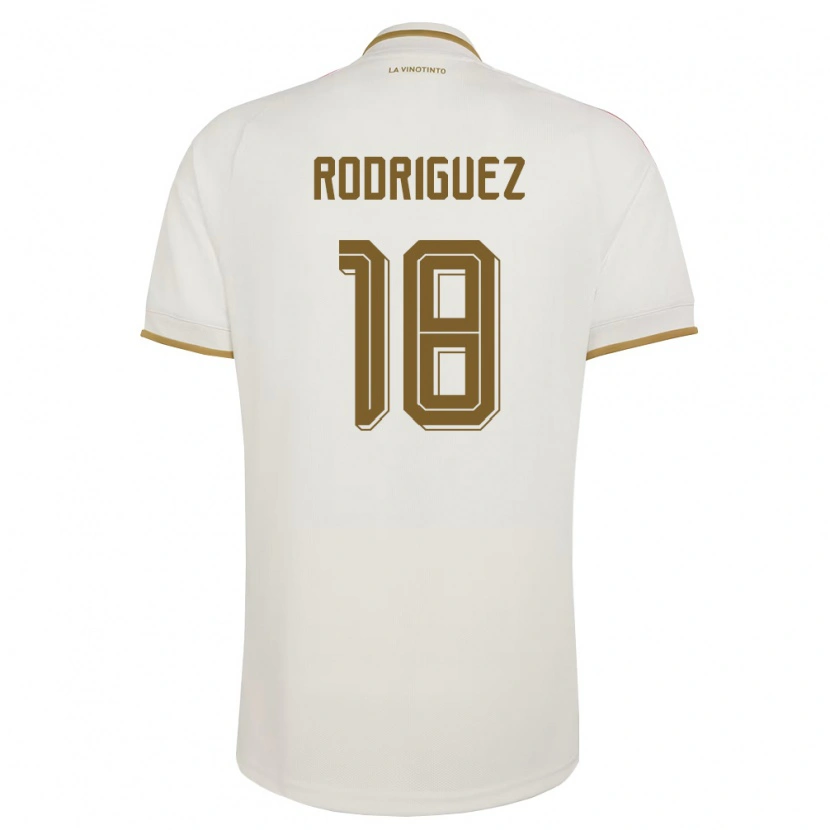Danxen Niño Camiseta Venezuela Angel Rodriguez #18 Marfil Amarillo 2ª Equipación 26-28 La Camisa México