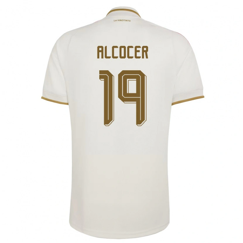 Danxen Niño Camiseta Venezuela Brayan Alcocer #19 Marfil Amarillo 2ª Equipación 26-28 La Camisa México