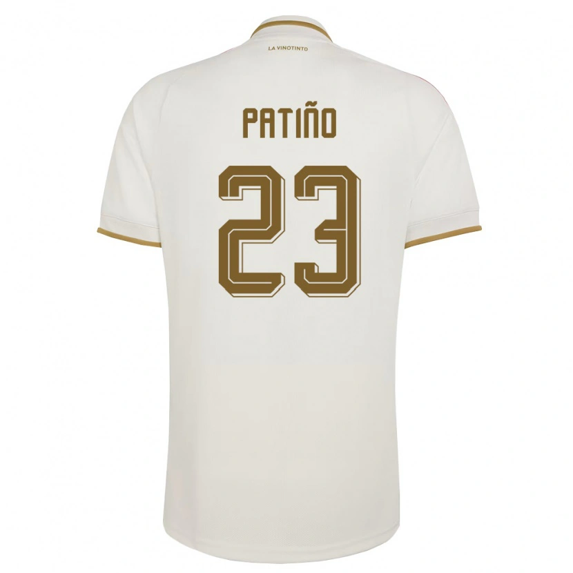 Danxen Niño Camiseta Venezuela Julio Patiño #23 Marfil Amarillo 2ª Equipación 26-28 La Camisa México