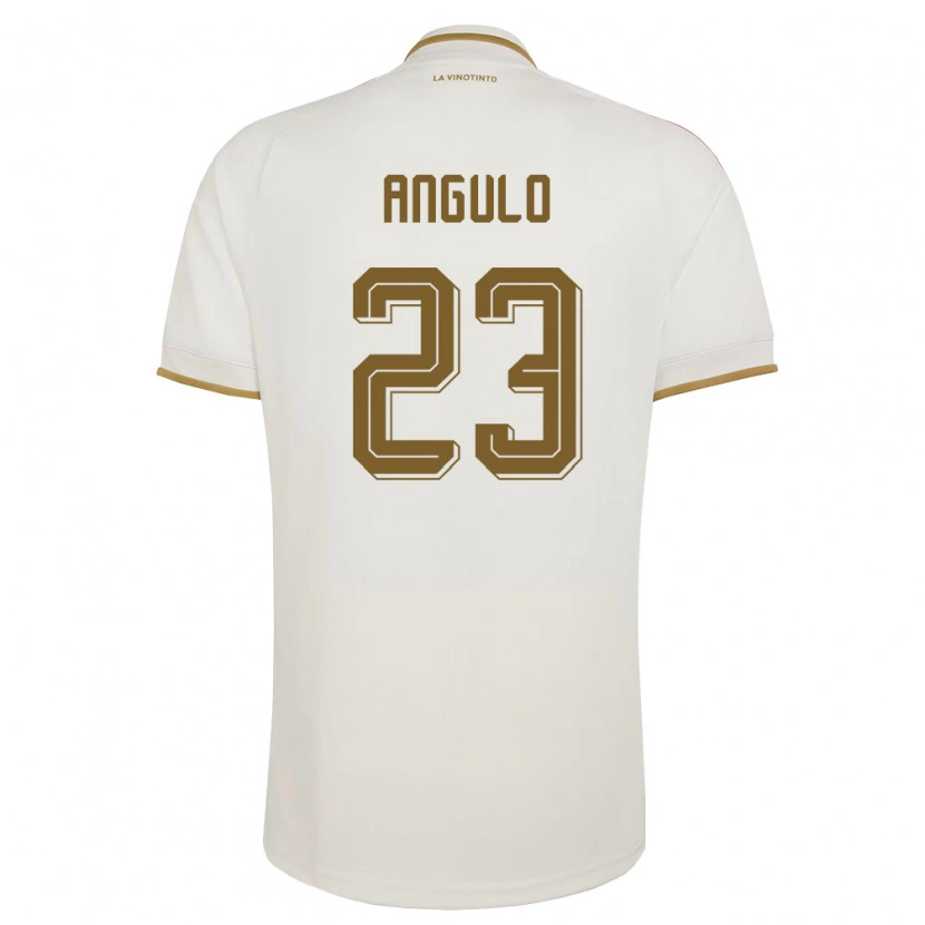 Danxen Niño Camiseta Venezuela Gabriela Angulo #23 Marfil Amarillo 2ª Equipación 26-28 La Camisa México