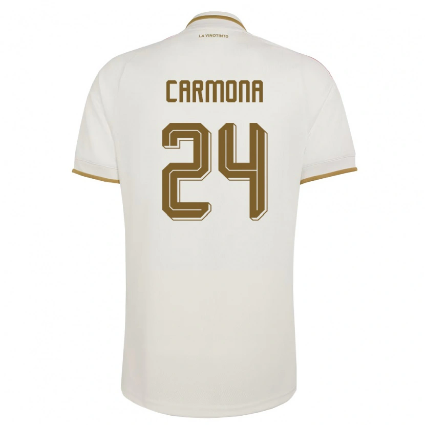 Danxen Niño Camiseta Venezuela Wikelman Carmona #24 Marfil Amarillo 2ª Equipación 26-28 La Camisa México