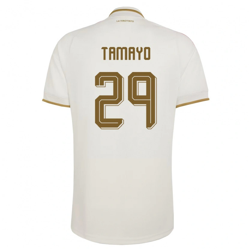 Danxen Niño Camiseta Venezuela Bianneider Tamayo #29 Marfil Amarillo 2ª Equipación 26-28 La Camisa México