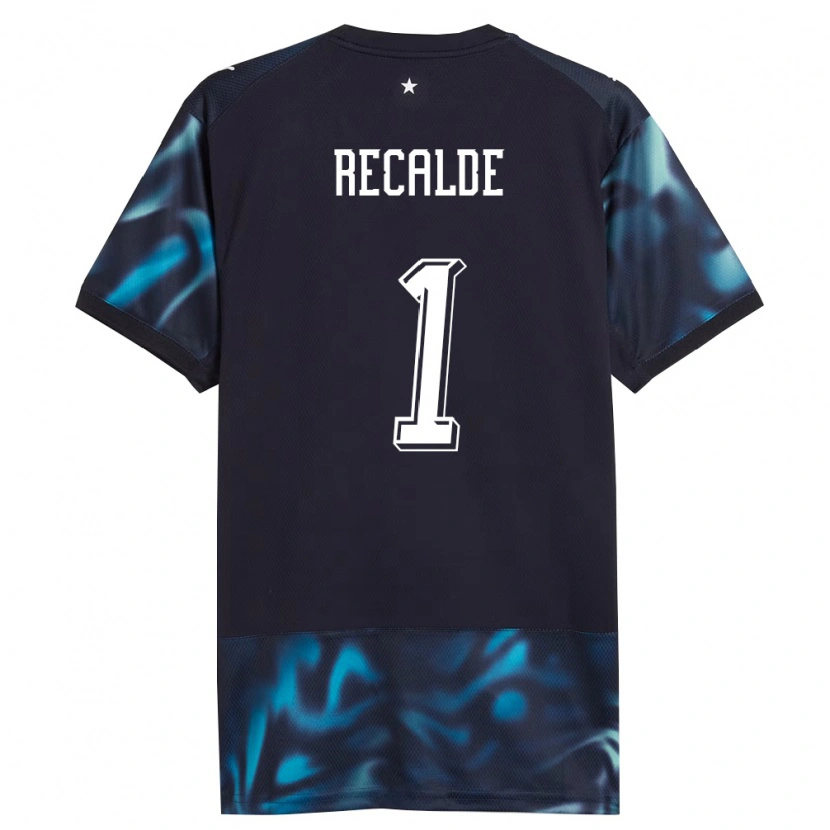 Danxen Niño Camiseta Paraguay Cristina Recalde #1 Marino Azul Cielo 2ª Equipación 26-28 La Camisa México