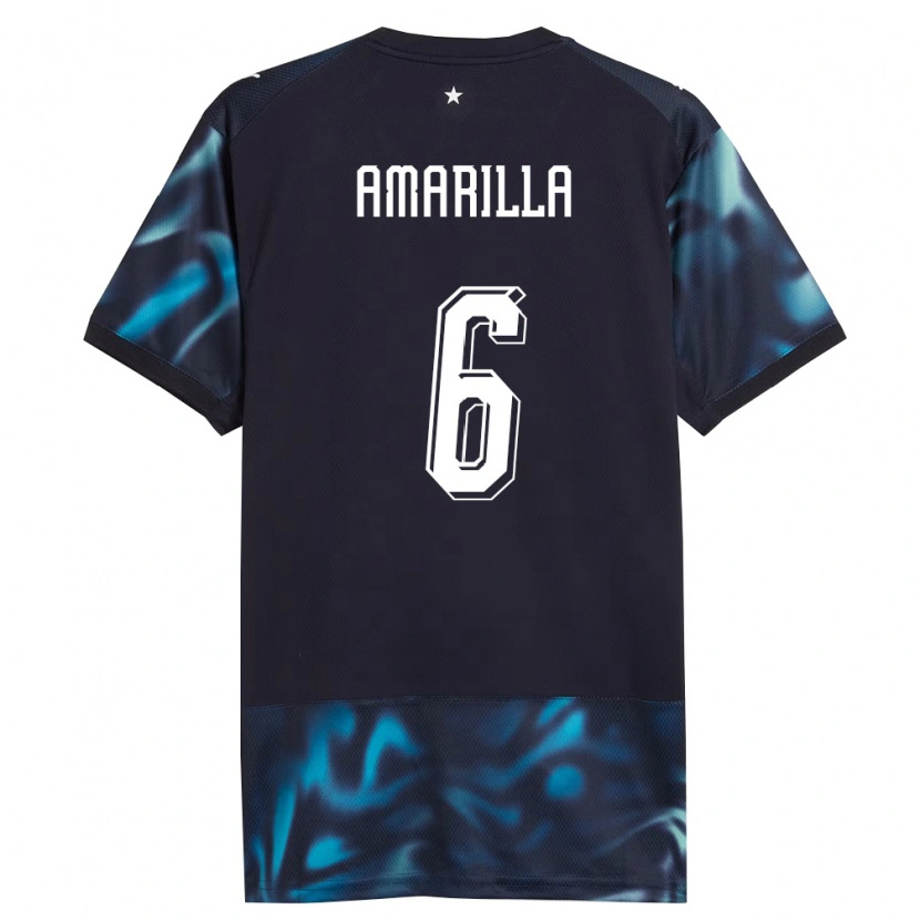 Danxen Niño Camiseta Paraguay Imanol Amarilla #6 Marino Azul Cielo 2ª Equipación 26-28 La Camisa México