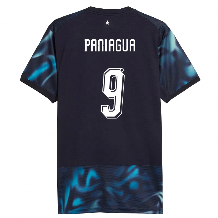 Danxen Niño Camiseta Paraguay Santiago Paniagua #9 Marino Azul Cielo 2ª Equipación 26-28 La Camisa México