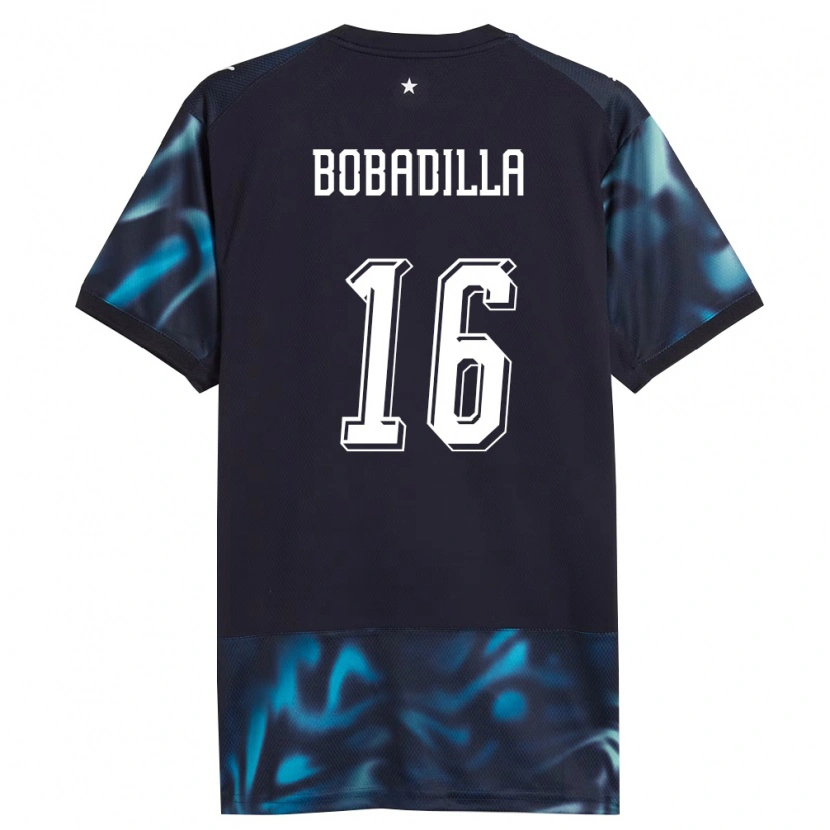 Danxen Niño Camiseta Paraguay Damián Bobadilla #16 Marino Azul Cielo 2ª Equipación 26-28 La Camisa México