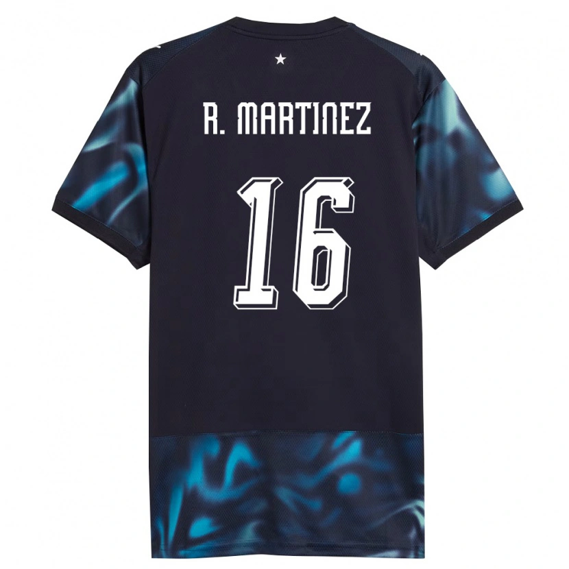 Danxen Niño Camiseta Paraguay Ramona Martínez #16 Marino Azul Cielo 2ª Equipación 26-28 La Camisa México