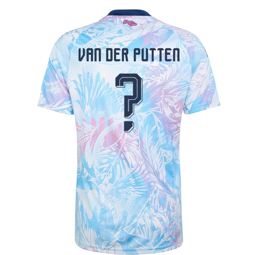 Danxen Niño Camiseta Costa Rica Santiago Van Der Putten #0 Azul Cielo Marino Rosa 2ª Equipación 26-28 La Camisa México