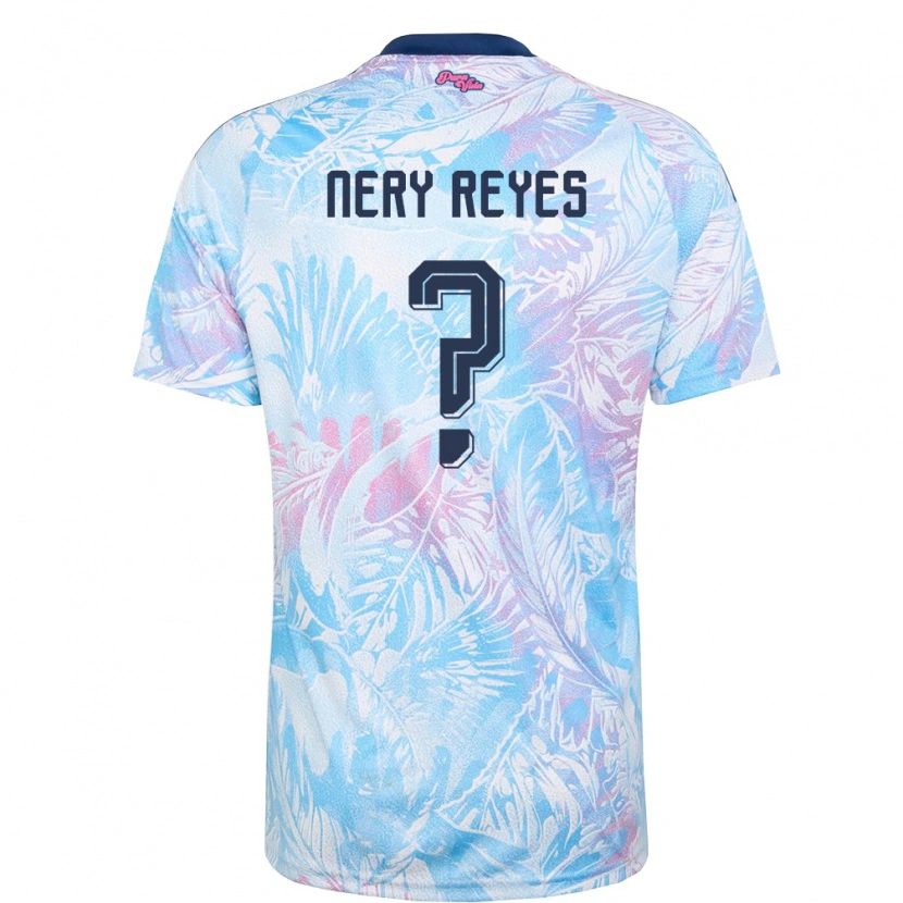 Danxen Niño Camiseta Costa Rica Nery Reyes #0 Azul Cielo Marino Rosa 2ª Equipación 26-28 La Camisa México