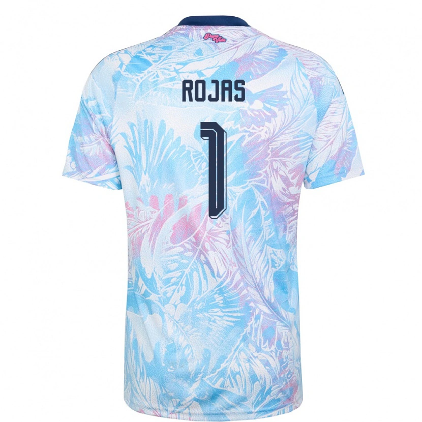 Danxen Niño Camiseta Costa Rica Berny Rojas #1 Azul Cielo Marino Rosa 2ª Equipación 26-28 La Camisa México