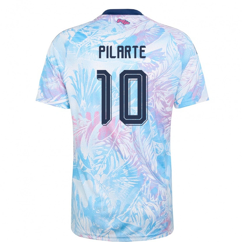 Danxen Niño Camiseta Costa Rica Jorshuad Pilarte #10 Azul Cielo Marino Rosa 2ª Equipación 26-28 La Camisa México