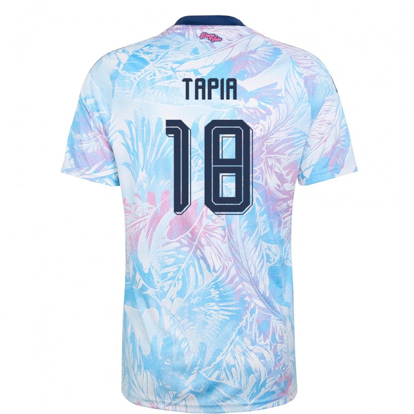 Danxen Niño Camiseta Costa Rica Priscilla Tapia #18 Azul Cielo Marino Rosa 2ª Equipación 26-28 La Camisa México