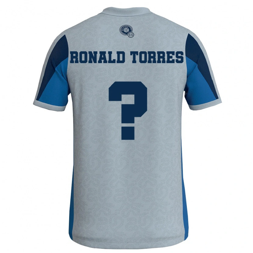 Danxen Niño Camiseta El Salvador Ronald Torres #0 Blanco Azul Cielo 2ª Equipación 26-28 La Camisa México