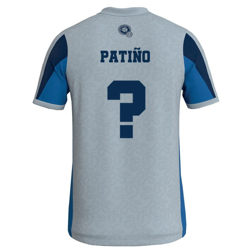 Danxen Niño Camiseta El Salvador Diego Patiño #0 Blanco Azul Cielo 2ª Equipación 26-28 La Camisa México