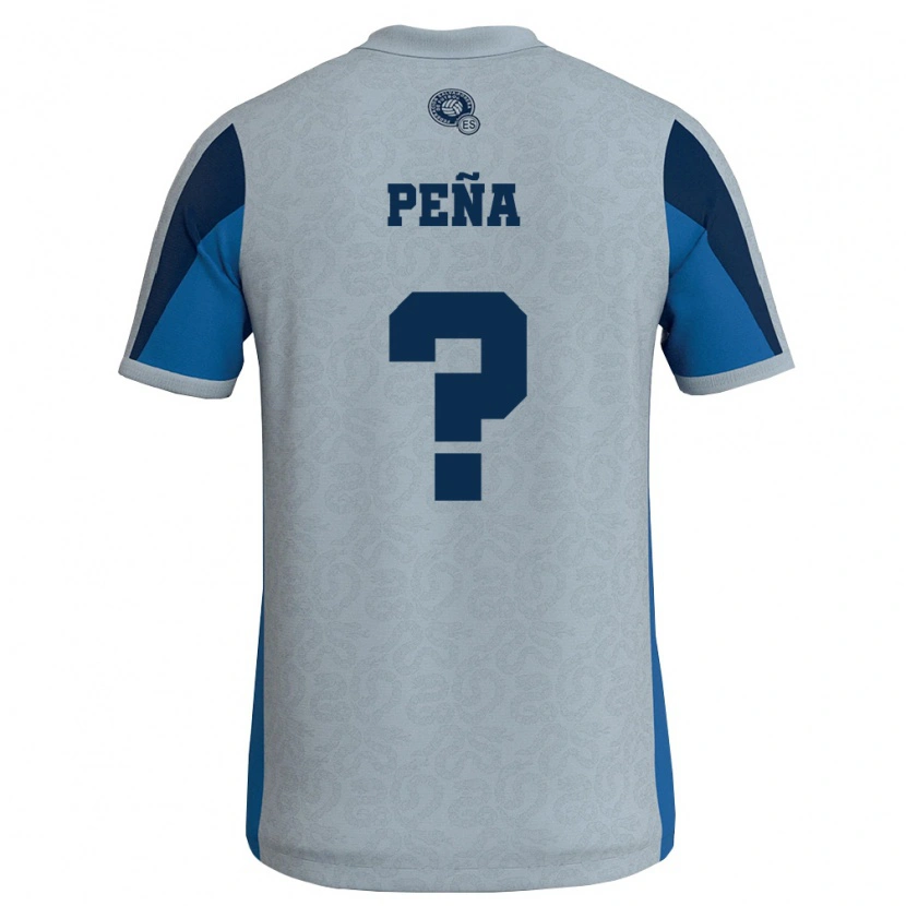 Danxen Niño Camiseta El Salvador Diego Peña #0 Blanco Azul Cielo 2ª Equipación 26-28 La Camisa México