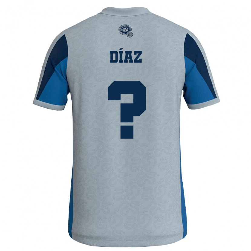 Danxen Niño Camiseta El Salvador Jasmine Díaz #0 Blanco Azul Cielo 2ª Equipación 26-28 La Camisa México